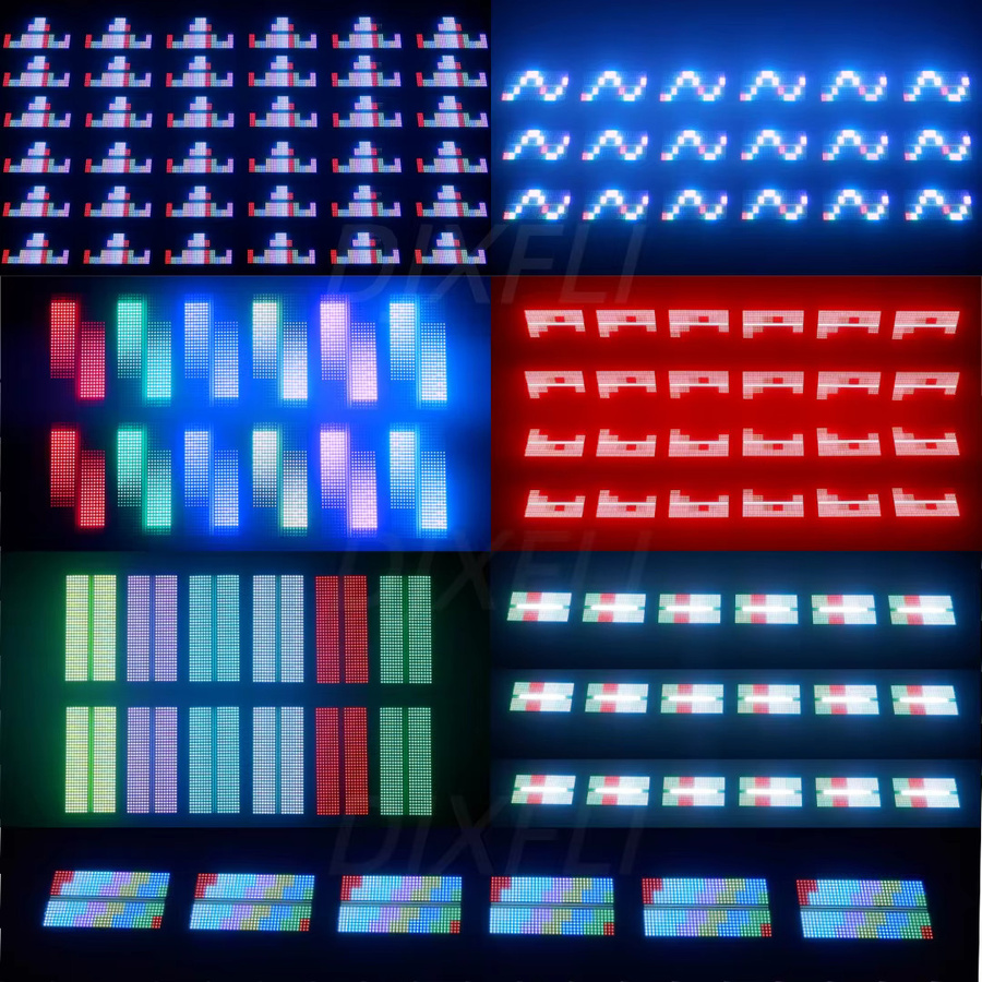 DJXFLI 250W RGBW LED 4-in-1 Strobe Bühnenlicht mit 48 Zonen und DMX512 für Wash-Effekte bei Disco, KTV und DJ-Events - Bild 4