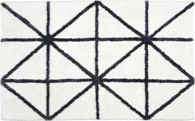 Badematte SCHÖNER WOHNEN Barbados Grafik aus Viskose und Baumwolle, Breite: 67 cm, Tiefe: 110 cm - Bild 1
