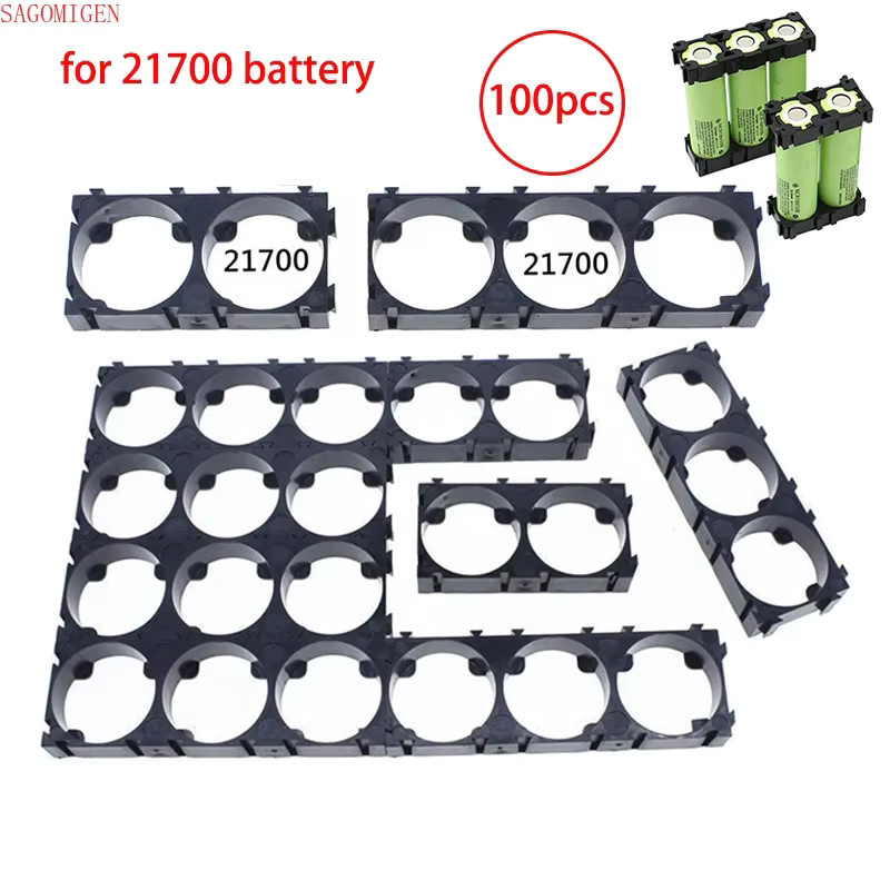 SAGOMIGEN 100er Set 21700 Lithium-Batterie Halterung für E-Bike und Roller in Schwarz - Bild 5