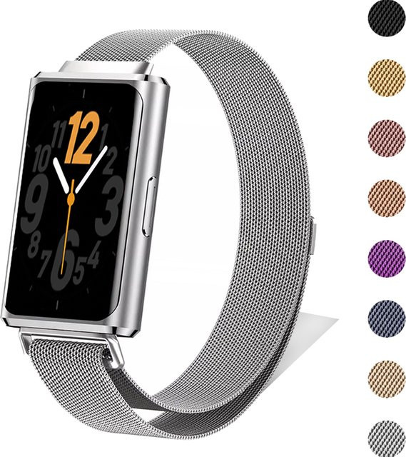 CAOWTAN Uhrenarmband Milanaise, Edelstahl, Silber, Unisex - Bild 1