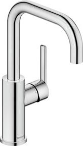 Duravit Waschtisch-Einhebelmischer Fresh und Flow mit schwenkbarem Auslauf in Chrom Hochglanz - Bild 1