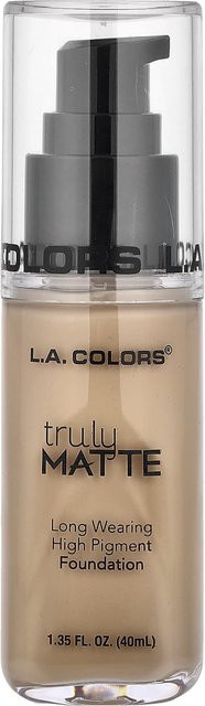 LA. Colors Truly Matte Foundation, Mittelbeige, 40 ml - Bild 1