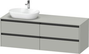 Duravit Waschtischunterschrank Ketho.2 wandhängend mit 4 Schubladen, Breite: 160 cm, Tiefe: 55 cm - Bild 1