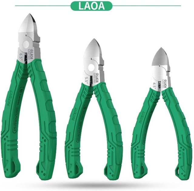 LAOA Seitenschneider aus Edelstahl in Grün für Schmuck, Kabel und Elektrikerarbeiten - Bild 1
