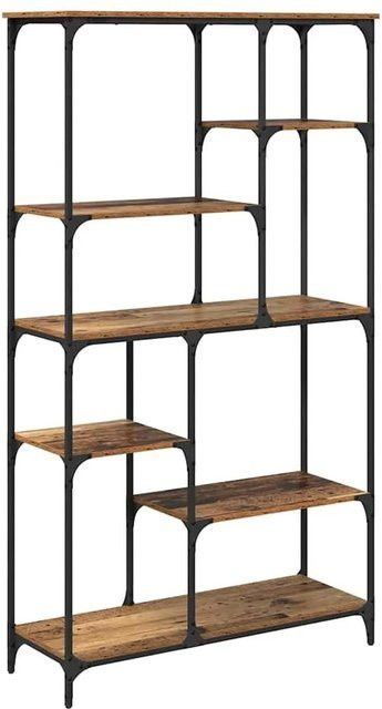 vidaXL Bücherregal aus Holzwerkstoff in Braun, modernes Standregal für dein Wohnzimmer, B/T/H: 99 x 35,5 x 176 cm - Bild 1