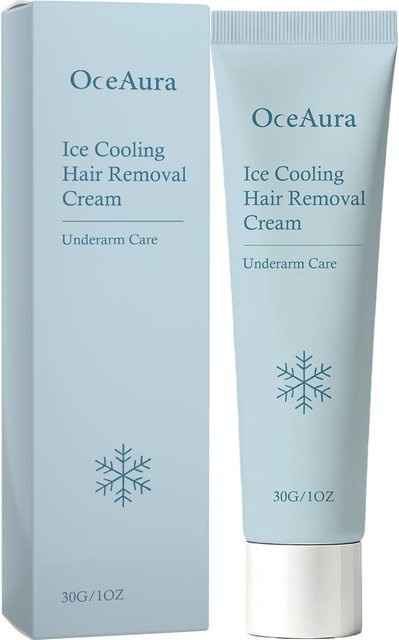 OceAura Haarentfernungscreme mit Sheabutter und Minzextrakt, Unisex - Bild 1