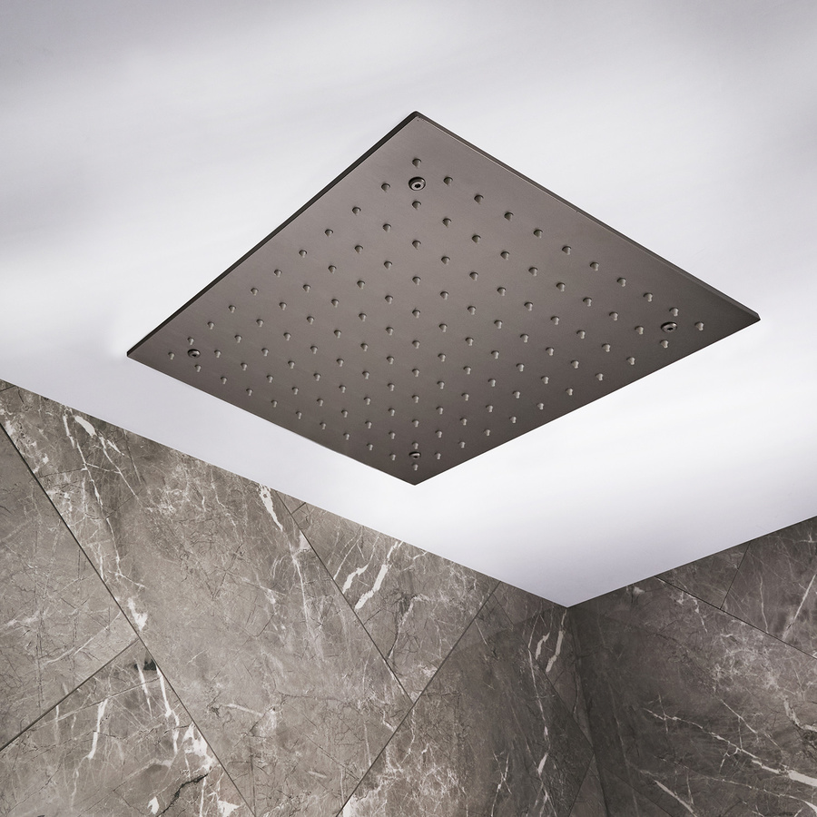 Otto von Hudson Unterputz-Regendusche eckig in Schwarz Nickel mit Anti-Limescale-Funktion, Breite: 40 cm x Tiefe: 40 cm x Höhe: 5,1 cm - Bild 1