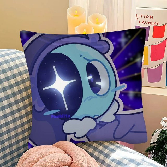 JMG Clothing W-World Goob Bassie Astro Kissenbezug, quadratisch, Blau, B/B: 50 x 50 cm - Bild 1