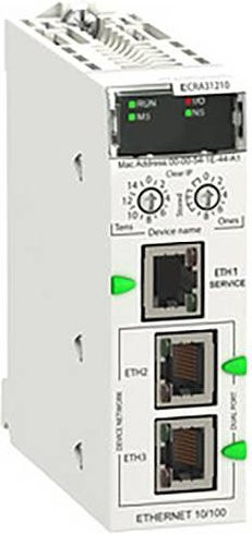 Schneider Electric BMECRA31210C Erweiterungsmodul mit Ethernet/LAN in Weiß - Bild 1