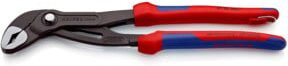 Knipex Cobra Hightech-Wasserpumpenzange mit Mehrkomponenten-Hüllen und Befestigungsöse, grau atramentiert, 300 mm - Bild 1