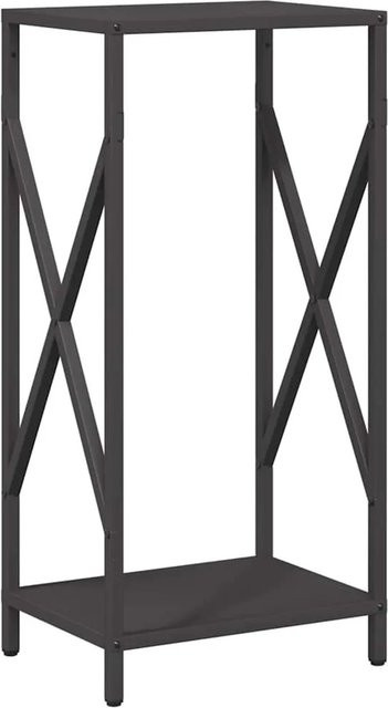 vidaXL Brennholzregal aus kaltgewalztem Stahl in Schwarz, B/T/H: 34 x 25 x 70 cm - Bild 1