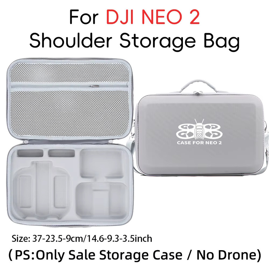 DJI NEO 2 RC N3 Schutzcase in Grau als tragbare Schultertasche für Fernbedienung und Drohne - Bild 4