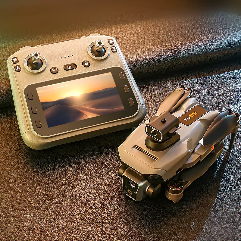 WDSZKMYF K19 Max GPS-Drohne in Grau mit Doppelkamera, 5G FPV-Übertragung und 4,5-Zoll-Bildschirmanzeige - Bild 3