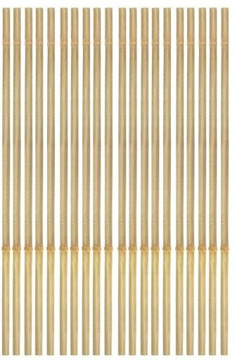 20 Stück Bambus-Pflanzenstützstäbe in Beige, natürliche Gartenstäbe für Orchideen, Tomaten, Gemüse und Kletterpflanzen, Höhe: 45 cm - Bild 1