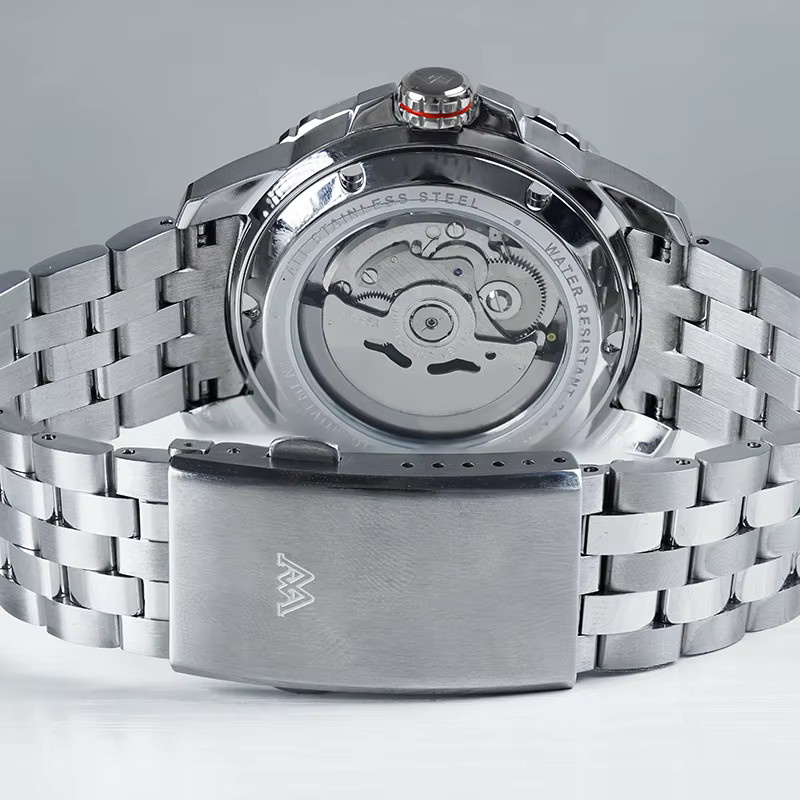Welly Merck Armbanduhr, Automatik, Edelstahl, Silber, Herren - Bild 6