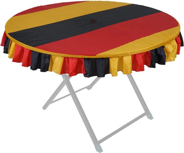 MCW Tischdecke Deutschland Design für WM und EM, Durchmesser: 115 cm, Mehrfarbig - Bild 1