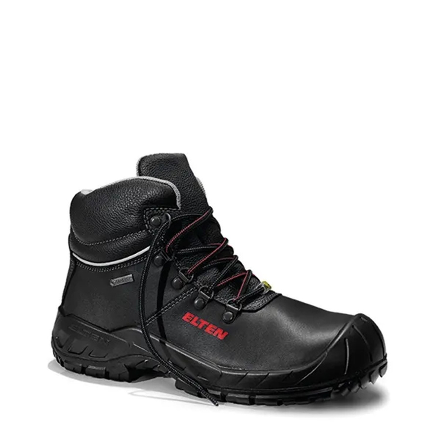 Elten Sicherheitsschnürstiefel Renzo GTX XW Mid S3 ESD CI in Schwarz aus Rindleder, Größe 45 - Bild 2