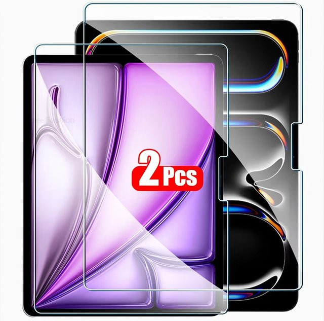 2 Stück Gehärtete Glas Displayschutzfolie für Apple iPad Pro, Air und Mini in Transparent - Bild 1