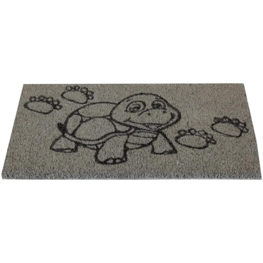 Bestlivings Kokos Fußmatte Grau mit Schildkröten-Motiv, B/T: 50 x 25 cm - Bild 2