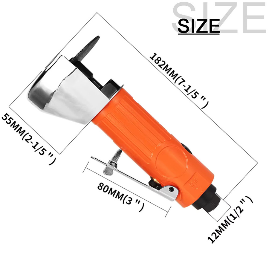 NuoDunco Pneumatische Mini-Schleifmaschine mit 3 Zoll Hochgeschwindigkeits-Winkelschleifer in Orange für das Schneiden von Metall - Bild 2