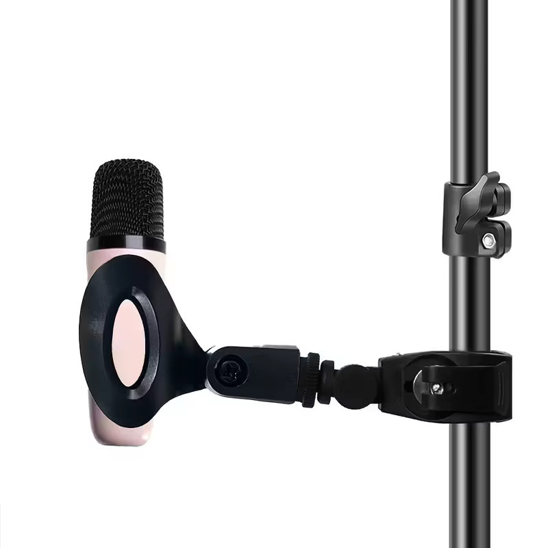MovingMic Mikrofon-Krabbenklemmenhalterung in Schwarz mit 5/8 bis 3/8 Gewinde für Mikrofonständer und Trommelfelgen - Bild 5