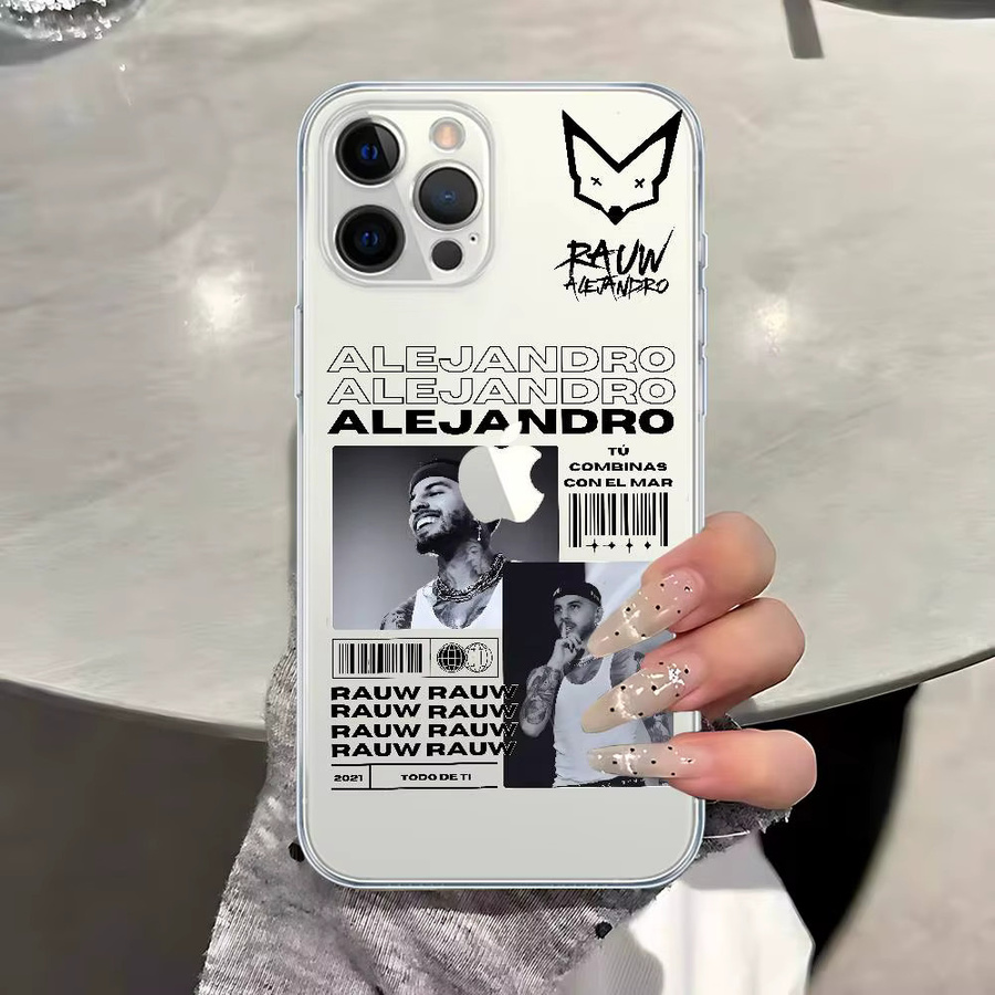 Epc Music R-Rauw Alejandro Rap Transparente TPU-Handyhülle für Apple iPhone 11 12 13 14 15 16 Pro Max 16 Plus Cover - Bild 2