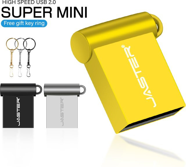 JASTER USB 3.0 Super Mini Metall Flash-Laufwerk in Gold oder Silber - Bild 1
