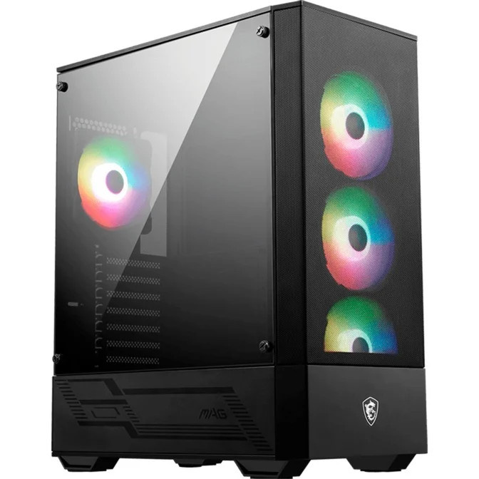 MSI MAG FORGE 112R Tower-Gehäuse in Schwarz und Grau - Bild 1