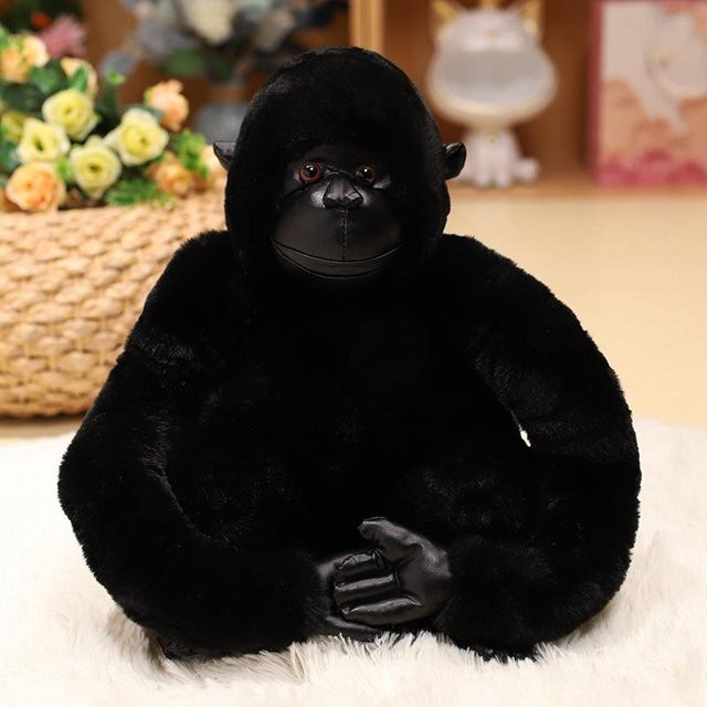 Linyi toy Gorilla-Plüschpuppe, Schimpansen-King-Kong-Puppe, Stofftier Spielzeug, 30cm, ab 14 Jahren - Bild 1