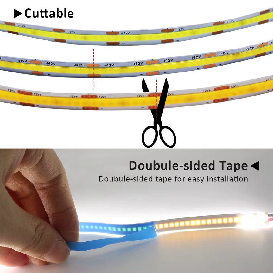 MJJC COB LED Streifen RGB Multicolour 12V mit 120 LEDs/m - Bild 3