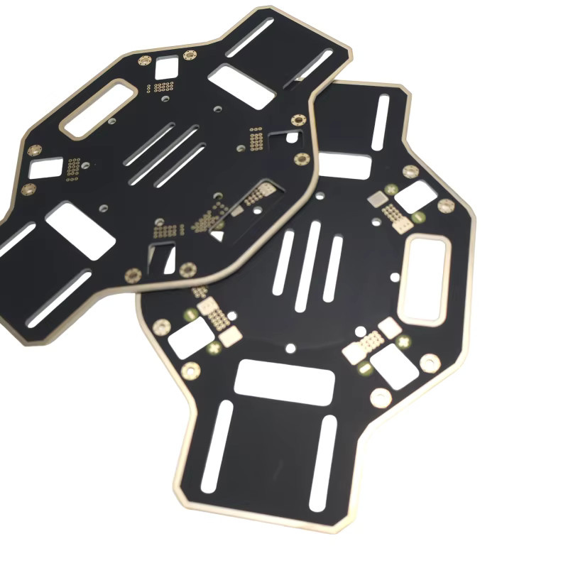 DJI F450 Mittelplatten-Set für Quadrocopter-Reparatur, oberes und unteres PCB-Hauptrahmenplatine-Set, Schwarz, 2 Stück - Bild 3