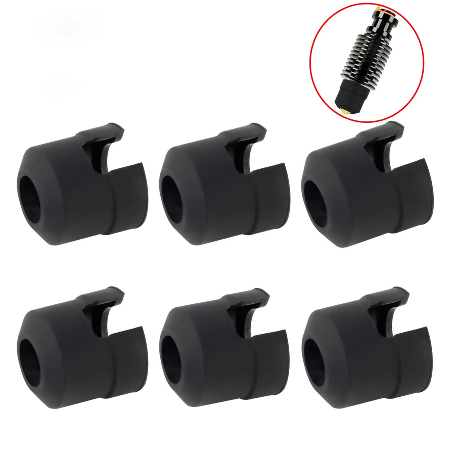 IdeaFormer Silikon Socke für CH V6 Hotend Kit, Schwarze Heizblock Abdeckung für E3D V6 Hotend Heatbreak - Bild 4