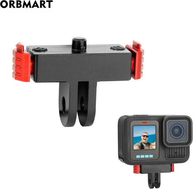 Magnetische Schnellverschluss-Basis aus Metall für GoPro Hero 13, Verlängerungshalterung und Adapter, Schwarz - Bild 1