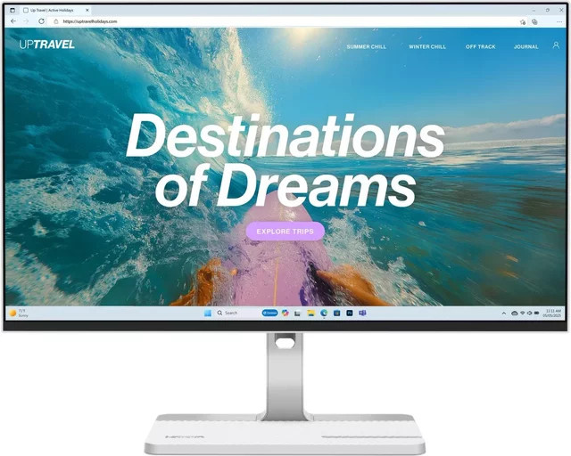 Lenovo L24D-4C 23.8 Full-HD Monitor IPS 144Hz in Grau/Silber mit HDMI, USB-C und DisplayPort - Bild 1