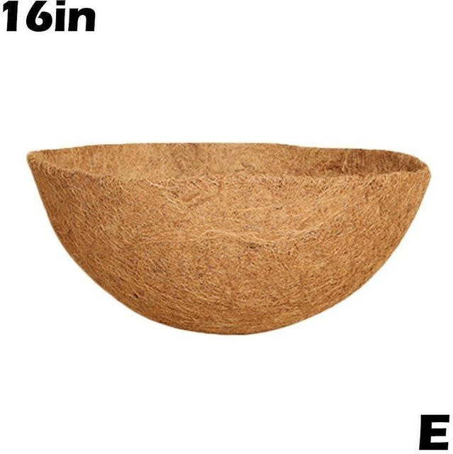 JTRkanago Kokos-Korb-Ersatzeinsatz für Hängekörbe und Pflanzgefäße, braun, Durchmesser: 40,64 cm - Bild 1