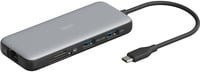Digitus USB-C Dockingstation DA-70915 mit 2 x HDMI, 1GbE Ethernet, USB-C Power Delivery und Kartenleser in Schwarz/Grau - Bild 1