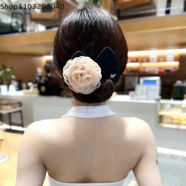 Magic Flower Bow Clip Twist Bun Curler mit Flechtfunktion, Damen - Bild 1