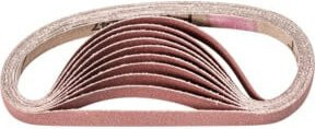 PFERD Korund Schleifband BA für Bandschleifer, Körnung A120, Braun, B: 10 cm, L: 33 cm - Bild 1