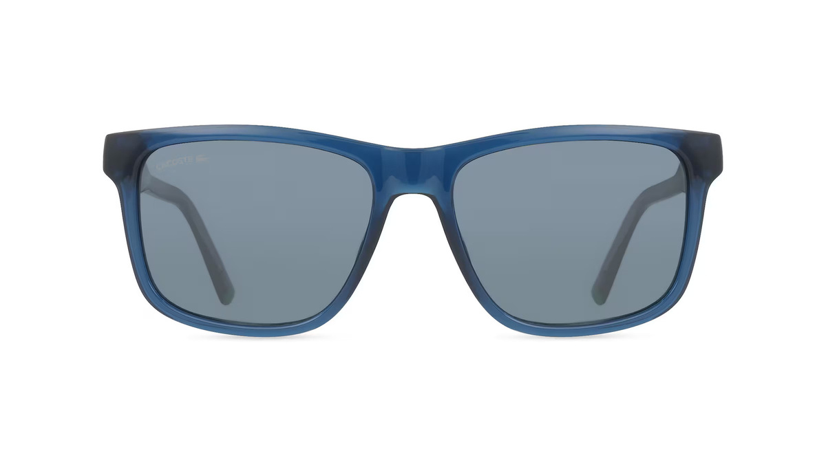 Lacoste L6025S Sonnenbrille, Vollrand, Quadratisch, Acetat, Unisex, blau - Bild 1