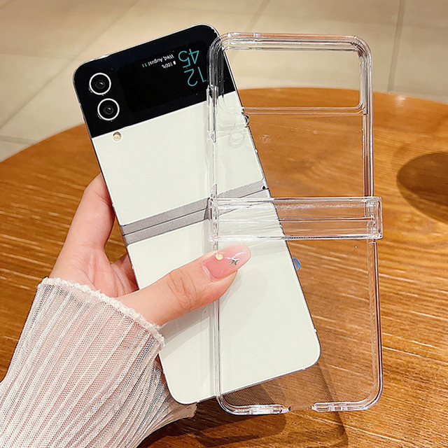 Stoßfeste transparente Handyhülle für Samsung Galaxy Z Flip (Modelle: 8, 7 FE, 6, 5, 4, 3 5G) - Bild 1