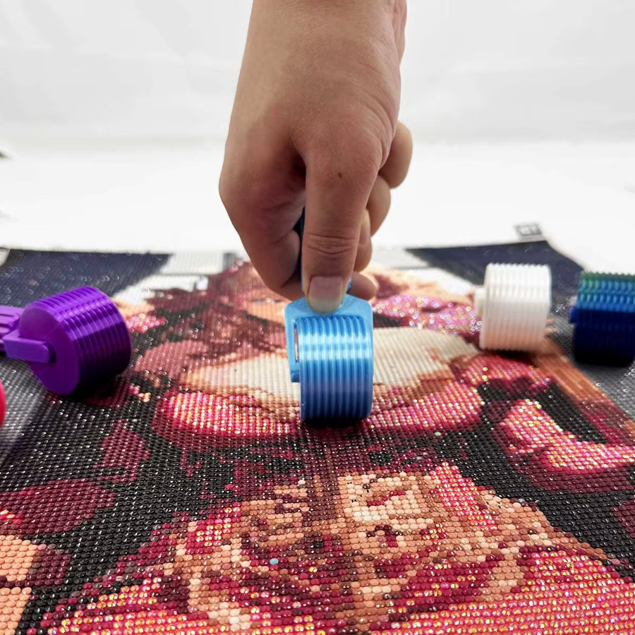 Diamantmalerei Roller aus Kunststoff und Gummi in Lila für 3D Diamond Painting Zubehör - Bild 3