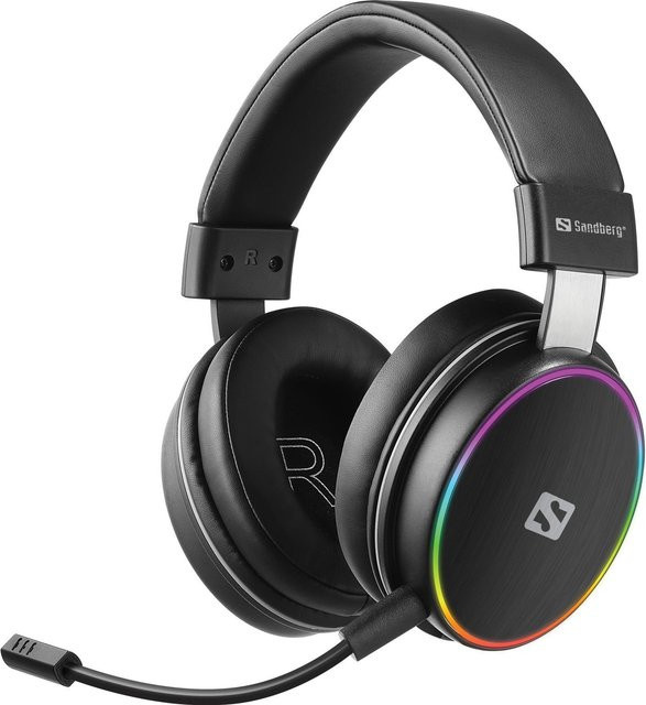Sandberg HeroBlaster Wireless Gaming Headset Schwarz mit Bluetooth und 3,5 mm Klinke - Bild 1