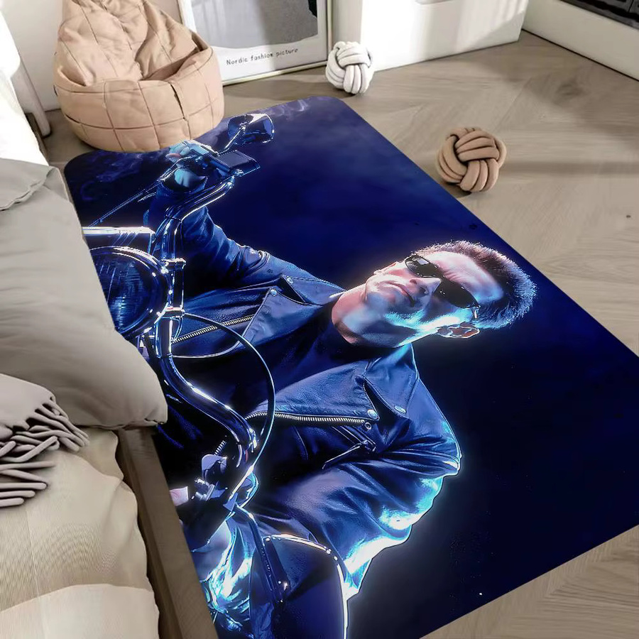 Rutschfeste Küchenmatte mit Sci-Fi-Film The Terminator Motiv in Blau von Potdemiel - Bild 6