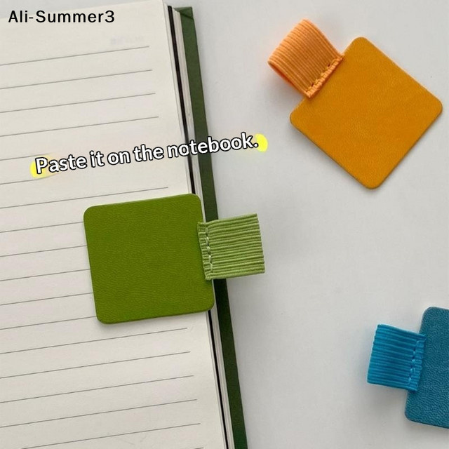 Selbstklebende elastische Stift-Clips aus Kunststoff für Notebooks und Planer, Multicolor, 5 Stück - Bild 1