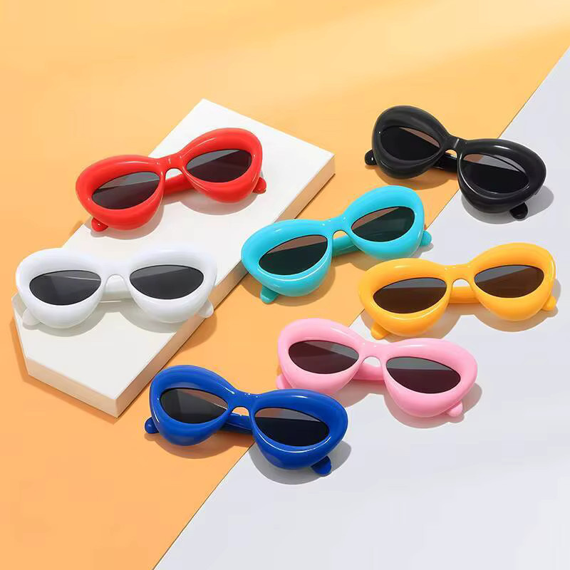 ZUXUB Kinder-Sonnenbrille, Vollrand, Kunststoff, Bonbonfarben - Bild 2