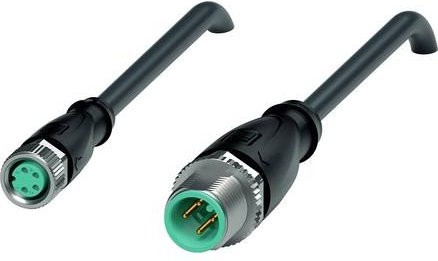 Pepperl+Fuchs 240797-0010 Sensor-Aktor-Steckverbinder konfektioniert, 4 Polzahl, Schwarz, Länge: 1 m - Bild 1