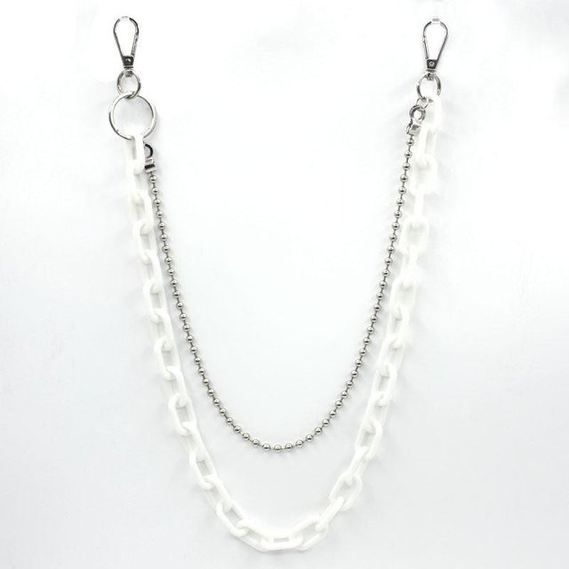 YIRAN Jewelry Schlüsselanhänger Acryl, White, Unisex - Bild 1