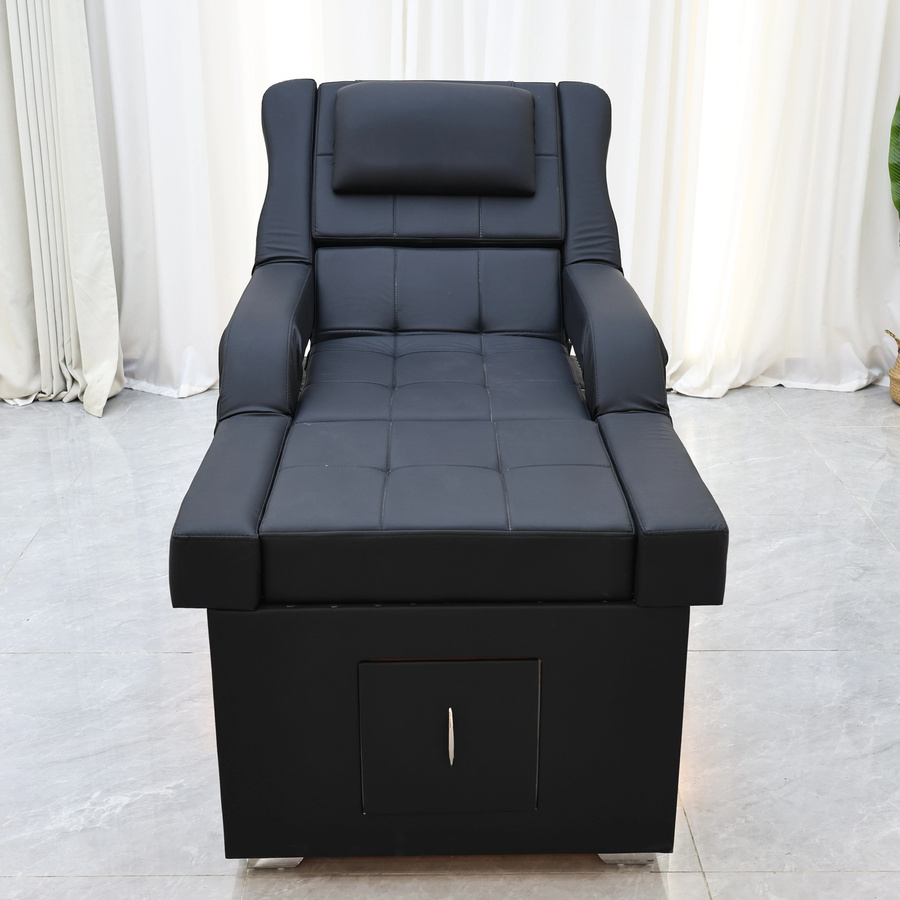 XinSheng Elektrische Massageliege mit Hebefunktion und Shampoo-Liege für Kopf-SPA und Salon, Schwarz - Bild 3