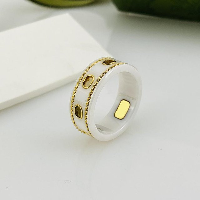 Wucifang Jewelry Keramikringe, Schwarz und Weiß, Unisex - Bild 1