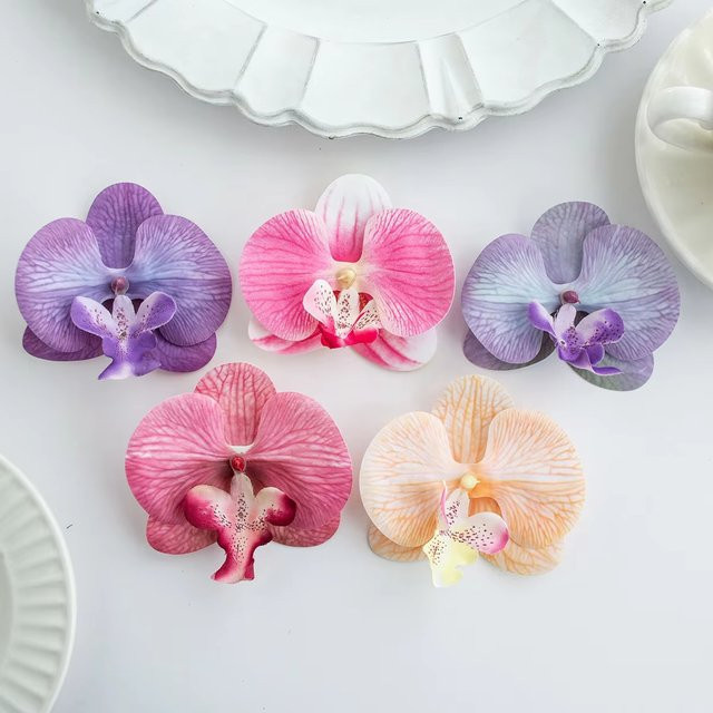 Künstliche Thai-Schmetterlingsorchideen in Mehrfarben für DIY-Dekoration, Hochzeiten und Haaraccessoires - Bild 1